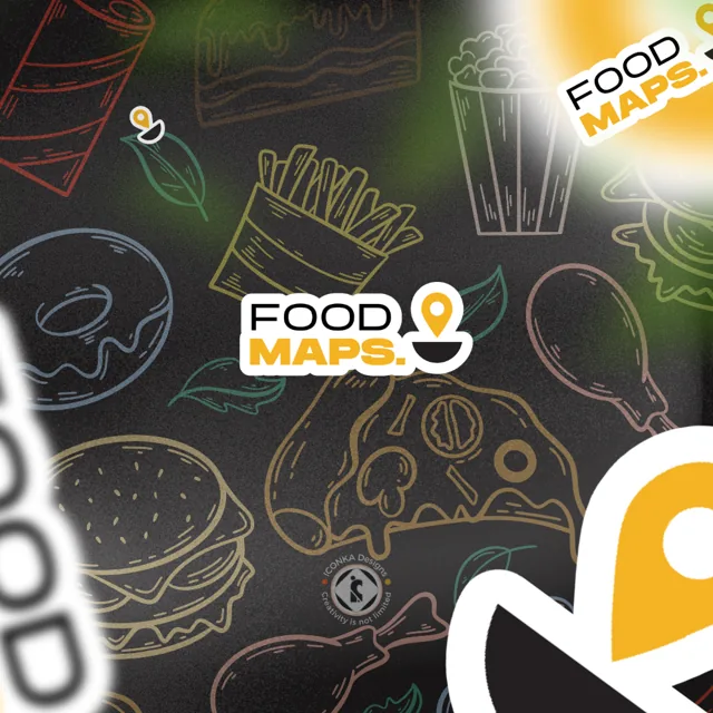 Food Maps graphic design artwork
