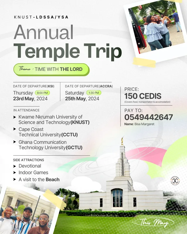 Annual temple trip graphic design artwork