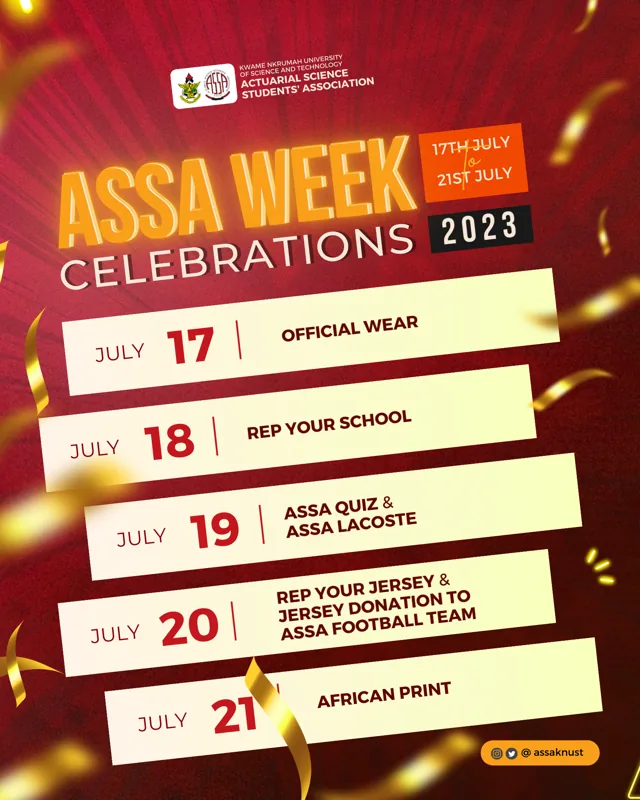 ASSA Week celebrations graphic design artwork